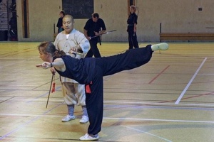 Damien réussit bien la posture !!